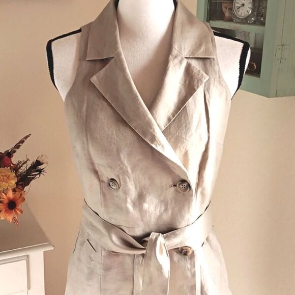 INC International Concepts Linen Dress - Picture 2 of 13